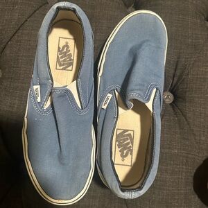Vans blue slip ons (women’s size 7)